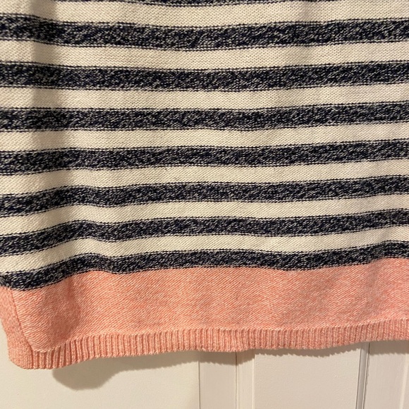 Talbots Striped Sweater with Pink Color Blocking - Small Petite - Picture 2 of 8